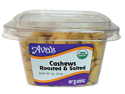 Ava Roasted Salted Organic Cashews - 8 Oz - Image 1