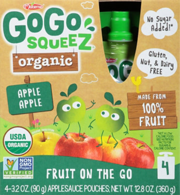 Go Go Squeeze Organic Apple Sauce - 12.8 OZ - Image 2