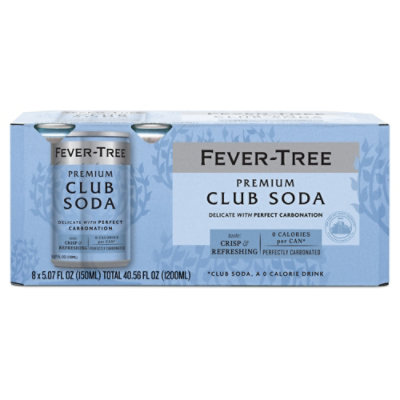 Fever Tree Club Soda Cans 8pk - 8-5.07FZ - Image 1