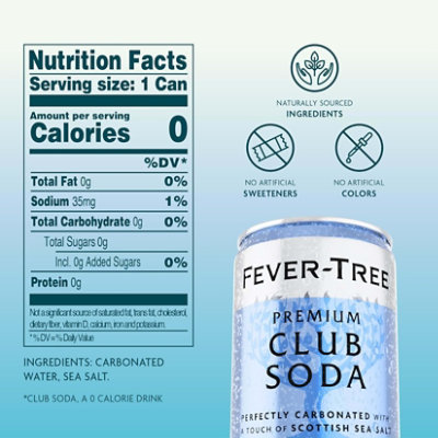 Fever Tree Club Soda Cans 8pk - 8-5.07FZ - Image 2