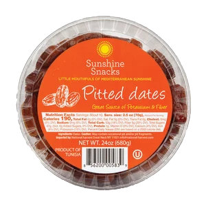 Sunshine Snacks Pitted Dates - 24 OZ - Image 1