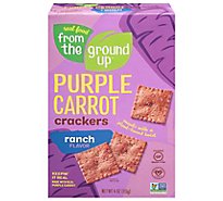 From The Ground Up Purple Carrot Ranch Crackers - 4 Oz