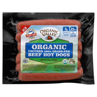 Organic Prairie Grass Fed Valley Hot Dog - 10 Oz