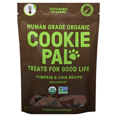 Cookie Pal Pumpkin Chia Organic Dog Treat - 10 Oz - Image 3