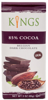 Kings Choco Bar Dark Cacao 85% - 3 OZ - Image 1