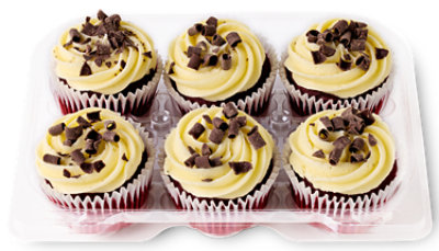 Red Velvet Bettercreme Cupcakes 6 Count - Each - Image 1