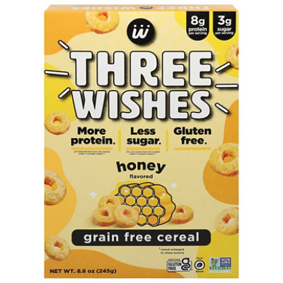 Three Wishes Grain Free Cereal, 8.6 oz / Strawberry