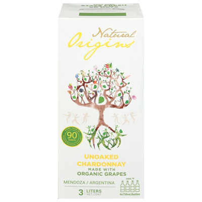 Natural Origins Unoaked Chardonnay Bib - 3 LT - Image 1