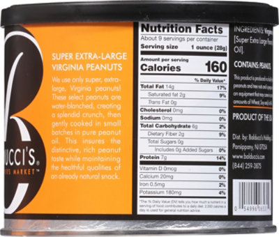 Balducci's Unsalted Virginia Peanuts - 9 Oz - Image 6