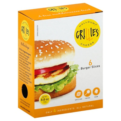 Halloumi Grillies Burger Slices Cheese - 8.8 Oz - Image 1