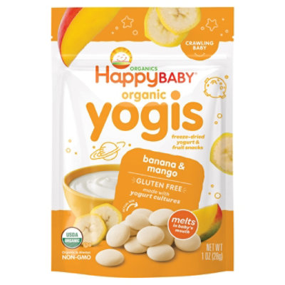 Happy Baby Org Ban Mango Yogurt Snck - 1 OZ - Image 3