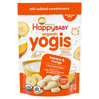 Happy Baby Organics Yogis Mixed Berry & Yogurt Freeze-Dried Baby