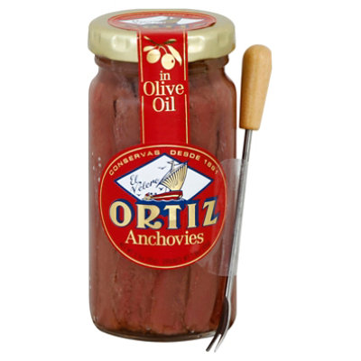 Ortiz Anchovies In Oil Jar - 95 GR - Image 1