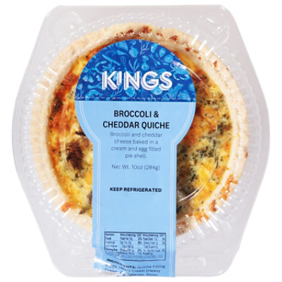 Quiche Broccoli Cheddar - 10 OZ - Image 1