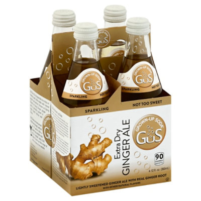 Gus Dry Ginger Ale Soda 4 Pk - 4-12FZ - Image 1