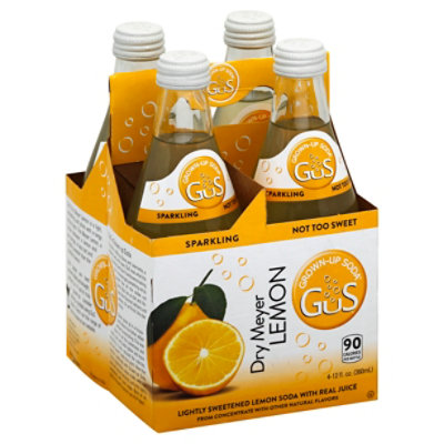 Gus Dry Meyer Lemon Soda 4 Pk - 4-12FZ - Image 1