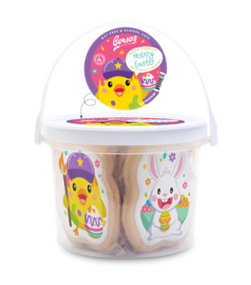 Hoppy Easter Decorated Sugar Cookies 4 Count - 8 OZ - Image 1