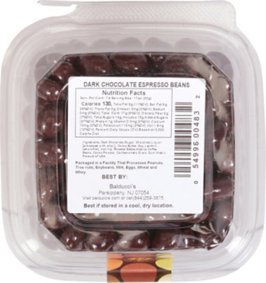 Balducci's Chocolate Espresso Beans Tub - 8 Oz - Image 6