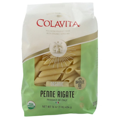 Colavita Organic Penne Rigat Pasta - 16 Oz