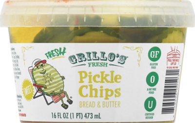 Grillo's Pickles Bread & Butter Chips - 16 FZ - Image 2