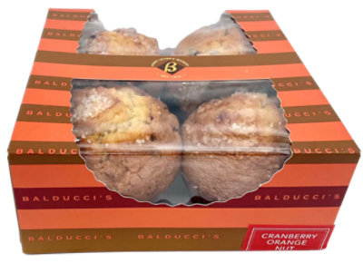 Cranberry Orange Nut Muffins 4 Count - EA - Image 1
