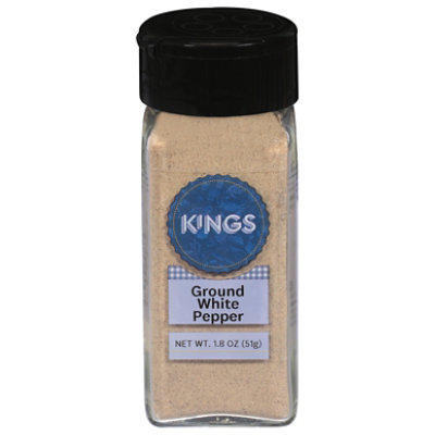 King's White Ground Pepper - 2 Oz - Image 1