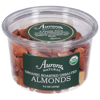 Aurora Organic Unsalted Almonds - 9.5 Oz - Image 1
