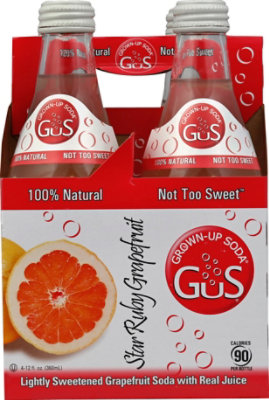 Gus Dry Star Ruby Grpfrt Soda 4 Pk - 4-12FZ - Image 2