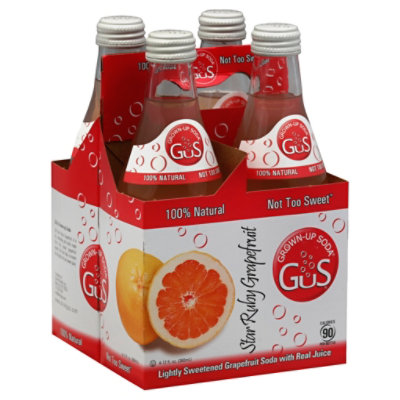 Gus Dry Star Ruby Grpfrt Soda 4 Pk - 4-12FZ - Image 1