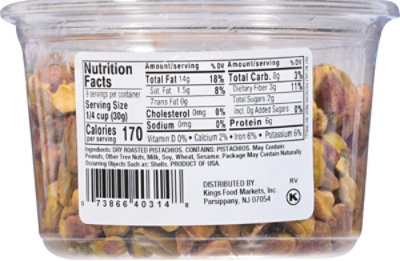 Kn Pistachio Meat No Salt 9oz - 9 OZ - Image 6