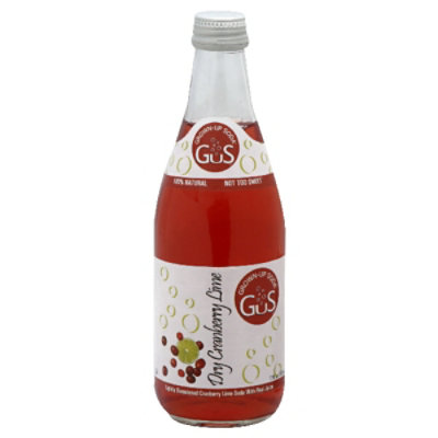 Gus Soda Cranberry Lime - 12 FZ - Image 1