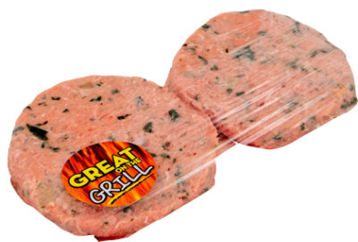 Chicken Burger Patty With  Spinich And Onion - 1 Lb - Image 1