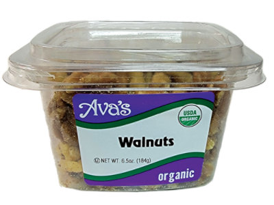 Ava's Organic Raw Walnuts - 6.5 Oz - Image 1