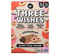 Three Wishes Cereal Cinnamon Grain - 8.6 Oz