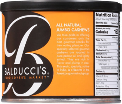 Bal Salted Jumbo Cashews Tin - 9 Oz - Image 6