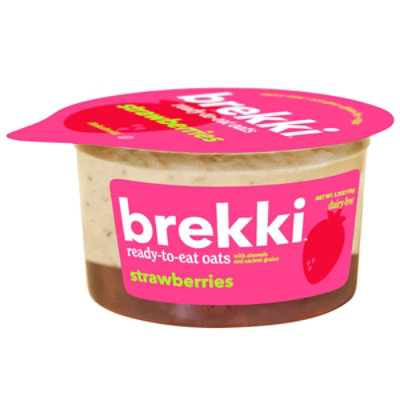 brekki Strawberries Overtnight Oats - 5.3 Oz - Image 1