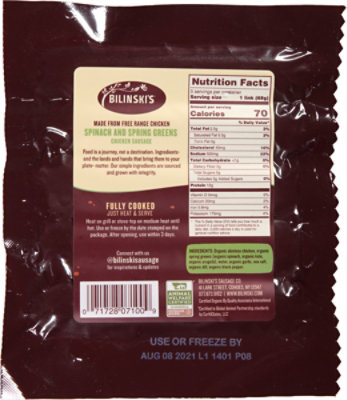 Bil Org Saus W/spinach - 12 OZ - Image 6