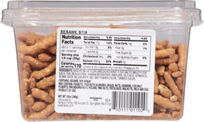 Ava's Salted Sesame Sticks Family Tub - 12 Oz - Image 6