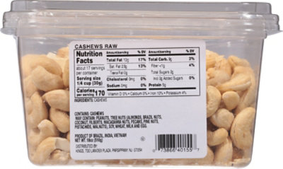Kn Cashews Raw 18oz - 18 OZ - Image 6