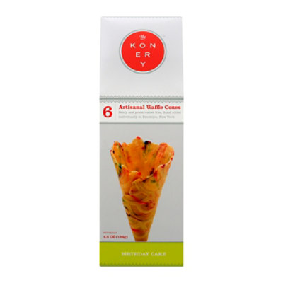 Konery B-day Cake Waffle Cones - 4.5 OZ - Image 3