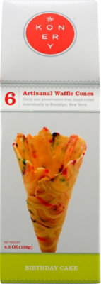 Konery B-day Cake Waffle Cones - 4.5 OZ - Image 2