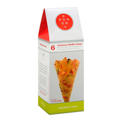 Konery B-day Cake Waffle Cones - 4.5 OZ - Image 1