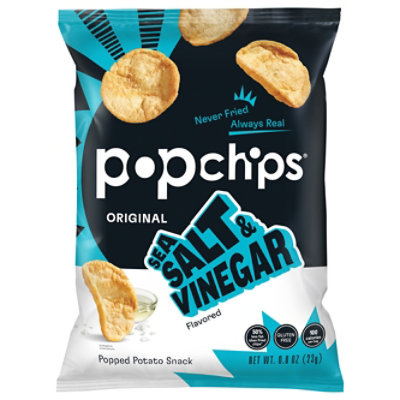 Pop Chip Potato Chip Sea Salt And Vngr - .8 OZ - Image 1