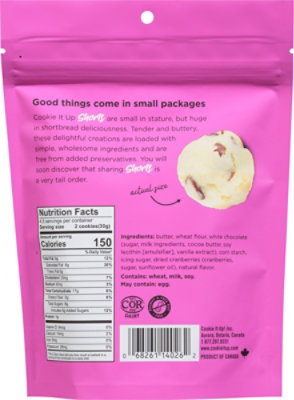 Shorts White Chocolate Cranberry Shortbread - 4.9 Oz - Image 6