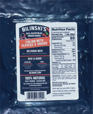 Bilinski Ital Sausage W/pepper - 12 OZ - Image 6