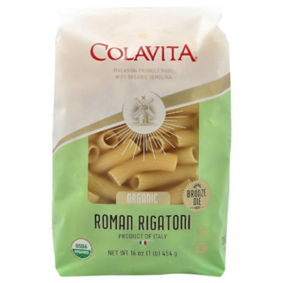 Colavita Organic Rigatoni Pasta - 16 OZ - Image 1