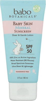 Babobotani Sunscrn Ltn Baby Spf50 - 3 FZ - Image 2