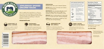 Niman Ranch No Sugar Applewood Smoked Bacon - 12 Oz - Image 6