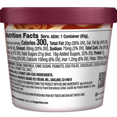 Haagen-Dazs Chocolate Peanut Butter Ice Cream Cup - 3.6 Fl. Oz. - Image 5