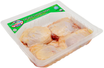 Bell & Evans Chicken Thighs Bone In Organic - 2 Lb - Image 1